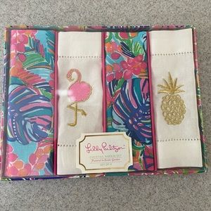 NWT Lilly Pulitzer cocktail napkin set - exotic garden